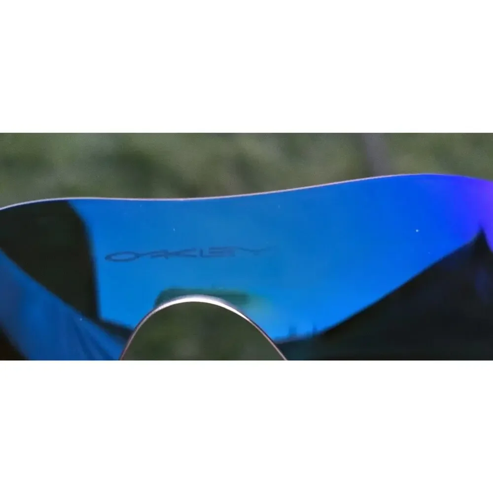 Oakley Vintage FLAK Jacket 2.0 XLJ Sunglasses UV Drk Gry/Blue Polarized Ice Lens